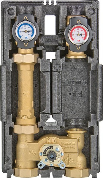 Heizkreisset K34 Heat Bloc DN 32(1 1/4)3-Wege-Mischer, Bypass 0-50%