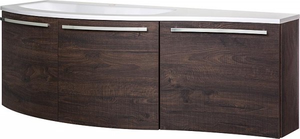 WTU+Mineralguss-WT ENURI Eiche dunkel Dekor 3 Türen 1455x512x218/510