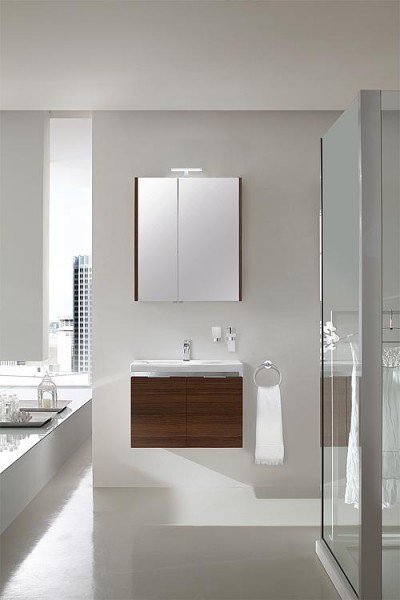 Badmöbel-Set EOLA Lärche braun Breite 700mm