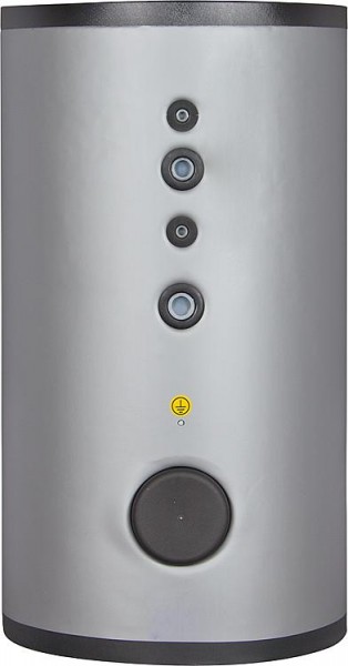 Warmwasserspeicher DSFI 300 Edelstahl, mit zwei Wärmetauscher, Inhalt 290 Liter