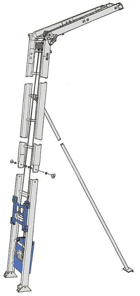 LIFT 200 STANDARD 43/21 mit Fussteil 2m, 43m Seil, 230V/50Hz
