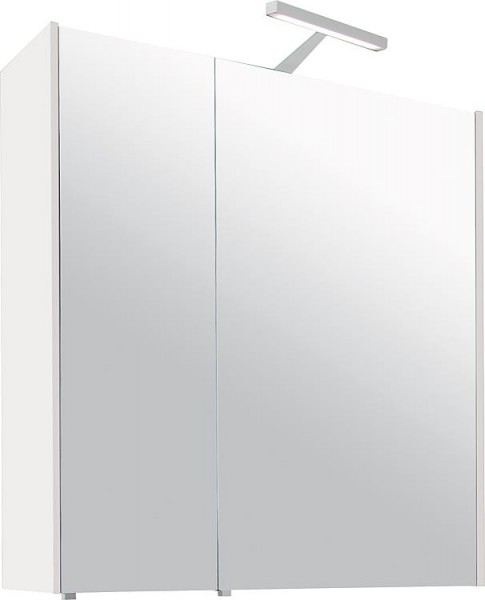 Spiegelschrank mit Beleuchtung weiß matt 2 Türen 700x750x188mm
