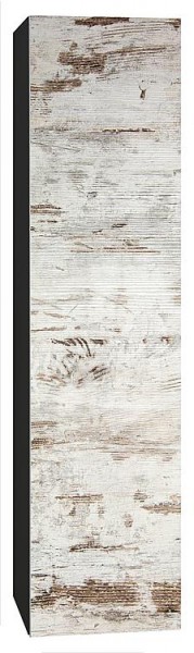 Hochschrank ELA mit Softclose Korpus schwarz smt -Front Lärche w.used Anschl.re. 400X1600x350mm