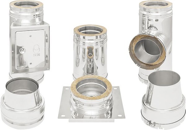 Doppelwandiges Abgassystem Bausatz 1 130 mm