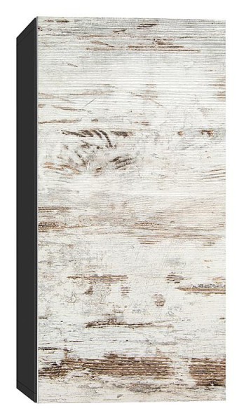Hochschrank ELA mit Softclose Korpus schwarz smt -Front Lärche w.used Anschl.li. 400x1600x350mm