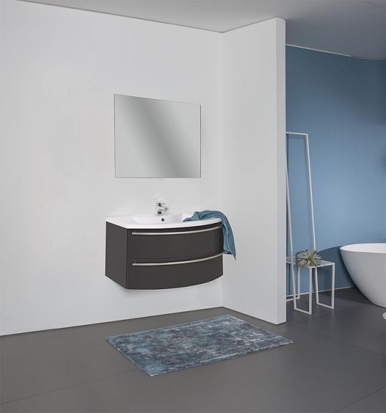 Badmöbel-Set ELONIA anthrazit Hochglanz2 Auszüge