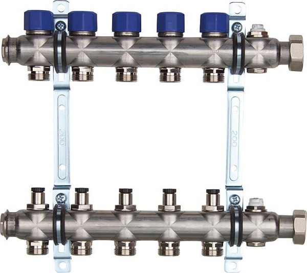 Strawa-Heizungsverteiler Typ e-class 531010HK Überwurfmutter 1