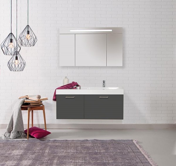Badmöbel-Set EMPI Serie MAA anthrazit Hochglanz