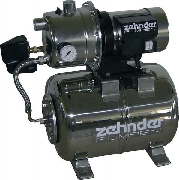 Hauswasserwerk, selbstansaugend EPA 15-3E, 230 V /1,0 KW, 4,0 m3/h Edelstahlmembranbehälter 20 l