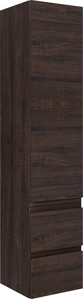 Hochschrank Serie MBO 1 Türe 2 Ausz. E.dunkel D. Anschlag li 350x1625x370mm