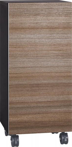 Rollcontainer ELA Korpus schwarz smt - Front Teak 400x800x350mm