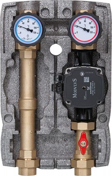 Heizkreisset Easyflow DN25 ungemischt, Grundfos UPM 3 Hybrid 25-70