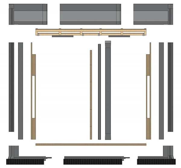 Indach-Grundbausatz für 2 SX 2.85-Kollektoren