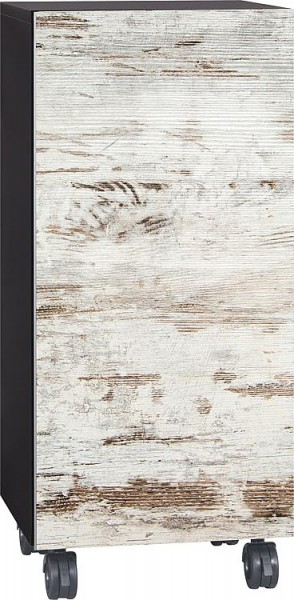 Rollcontainer ELA Korpus schwarz smt - Front Lärche weiß used 400x800x350mm