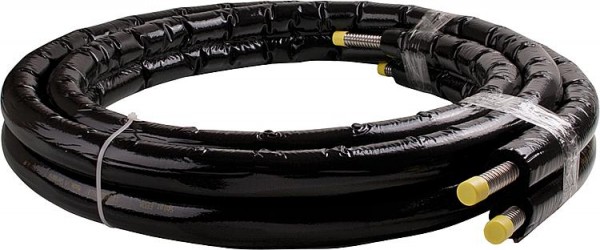 Solar-Flexrohr 2 in 2 DN 12, 50m mit Isolierung und Fühlerkabel