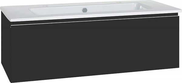 WTU + Keramik-WT Serie ELA Korpus schwarz smt-Front schwarz smt, 1210x420x510mm