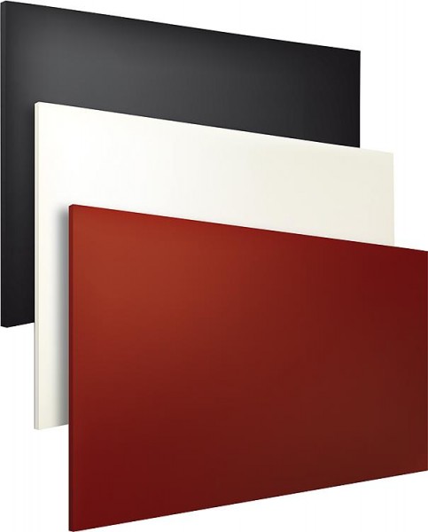Infrarot-Heizung 400 Watt Stahl emailliert rot für Wandmontage