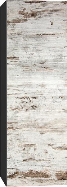 Hochschrank ELA mit Softclose Korpus schwarz smt - Front Lärche weiß used 400x1200x350mm