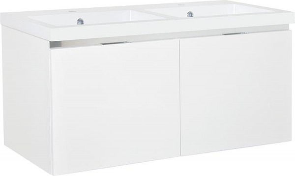 WTU+Mineralguss-WT EPIC weiß Hochglanz 2 Auszüge 1210x580x510mm