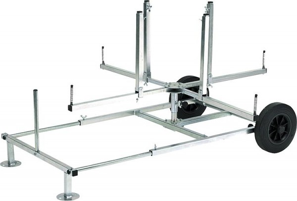 Verlegehaspel 4-Arm, fahrbar, für Rohrmaße:Max H=650xd/i680-a 1300mm,max 100Kg Belastung