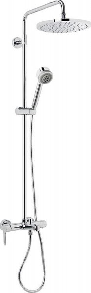 Brausesystem Enzan mit AP-Wannenthermostat,Hand- und Kopfbrause, verchromt