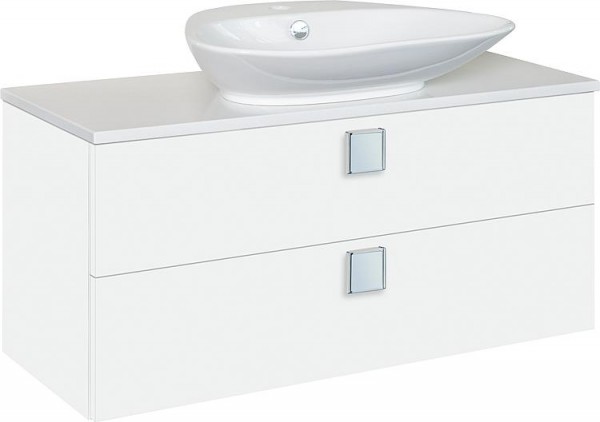 WTU+Keramik-WT ELION weiß Hochglanz 2 Auszüge 960x650x380/445mm