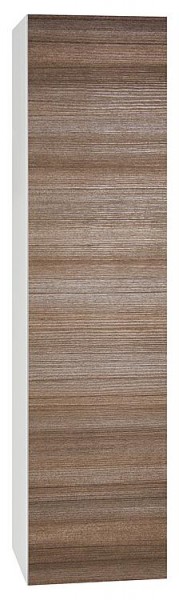 Hochschrank ELA mit Softclose Korpus weiß smt - Front Teak Anschlag rechts 400x1600x350mm