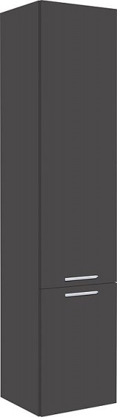 Hochschrank Serie MBK 2 Türen anthrazitHochglanz Anschlag li. 350x1625x370mm