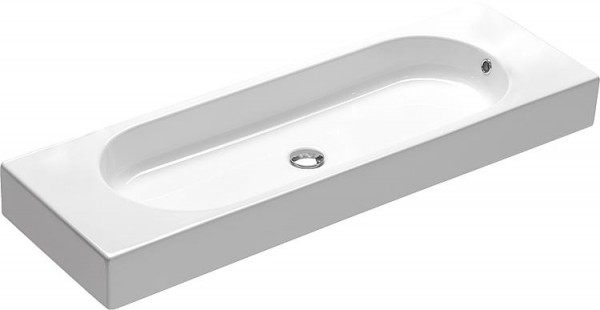 Doppelwaschtisch AREA BxHxT:1100x110x350mm m. 2 Hanhlöchern