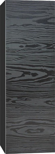 Hochschrank ELA mit Softclose Korpus schwarz smt - Front Seekiefer schwarz 400x1200x350mm
