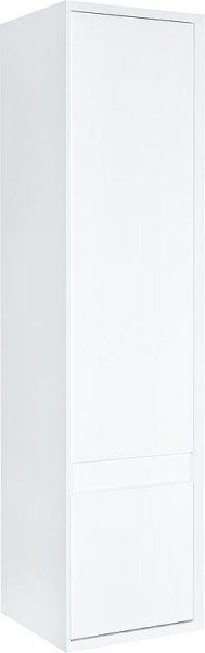 Hochschrank Serie MBI 1 Türe 1 Ausz. weiß Hgl. Anschlag li. 390x1541x400mm