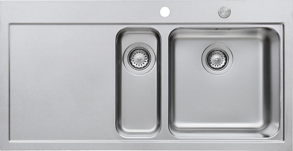 Spüle Rieber LINEA 150 aus Edelstahl, rechts