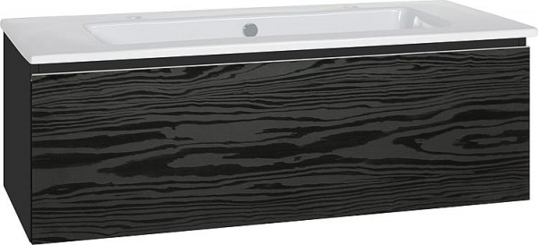 WTU + Keramik-WT Serie ELA Korpus schwarz smt-Front See- kiefer schwarz,1210x420x510mm