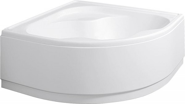 Frontschürze für Eck-Badewanne EMBER inkl. Schürzenmontage-Set Acryl,weiß