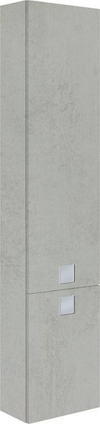 Hochschrank Serie MBL 2 Türen E. grau Steind. Anchlag links 350x1625x208mm