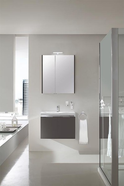 Badmöbel-Set EOLA anthrazit matt Breite700mm 2 Türen