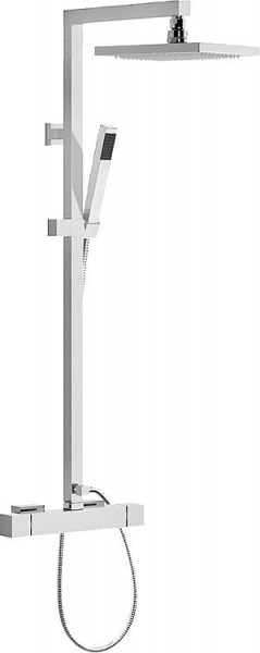 Brausesystem Skyline + Thermost. Stabhandbrause + 240x140 mm Kopfbrause